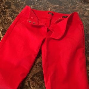 Loft Julie Skinny Pants, Red, Size 2, New with tag